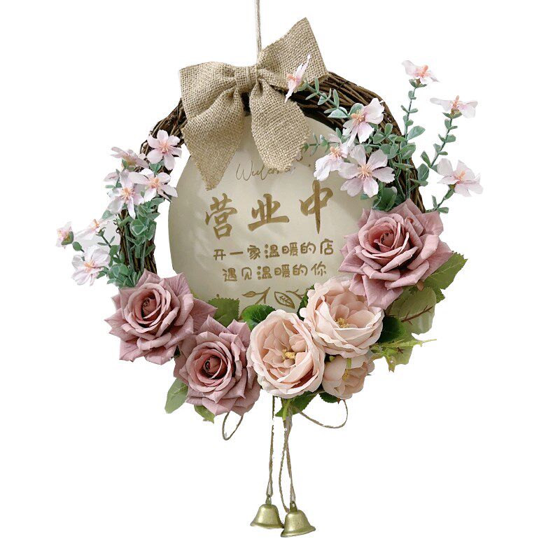 墙壁装饰品挂件墙面装饰花环入户门上挂饰客厅店铺门口吊饰布置 - 图2