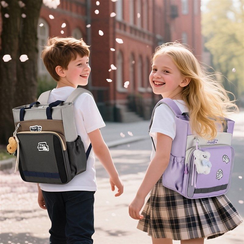 小学生补习袋男女孩轻便作业书包儿童补课包手提拎双肩背美术袋,淘宝优惠券,粉丝福利购,淘宝优惠卷