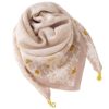 Autumn and winter warm women's square scarf with magnetic buckle silk scarf, winter lazy versatile scarf, cotton scarf, decorative, fashionable and versatile