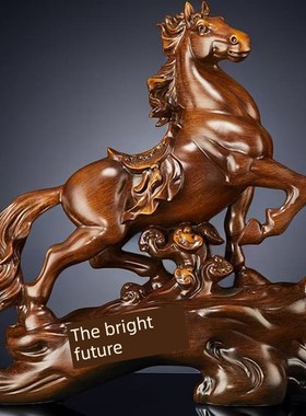 马致成功马饰品对招财进宝老板办公室办公桌入口客厅酒柜装饰乔迁