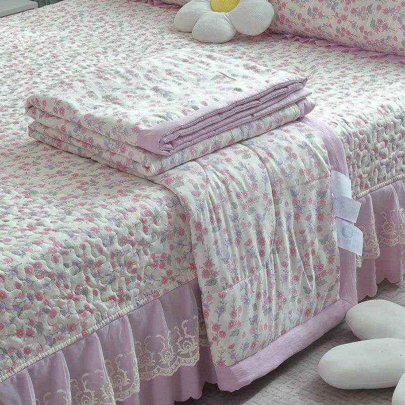 a类夏被床盖四件套水洗双层纱棉麻夏被空调被夏季夏凉被床盖4件套,淘宝优惠券,粉丝福利购,淘宝优惠卷