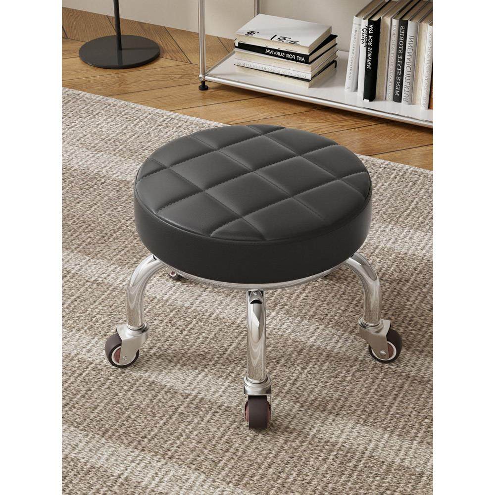 滑轮矮凳家用万向轮小凳子静音可移动带娃儿童学步凳带轮网红圆凳,淘宝优惠券,粉丝福利购,淘宝优惠卷