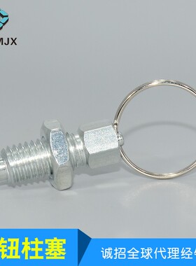 拉环分度销GN717碳钢镀锌旋钮柱塞弹簧定位销子分割定位柱M6 8 10
