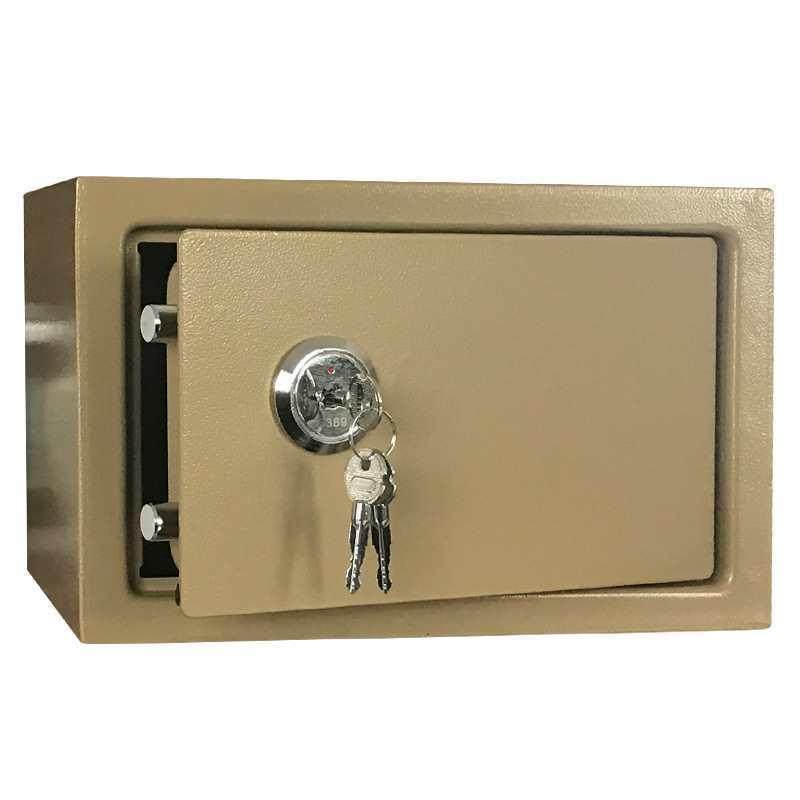 Home office small 20K blade lock mechanical in-wall all-steel safe deposit box safe for the elderly
