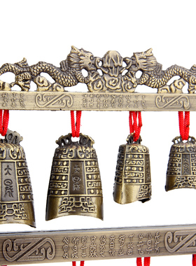 中式合金演奏乐器仿古双层编钟模型摆件工艺品婚庆影视道具