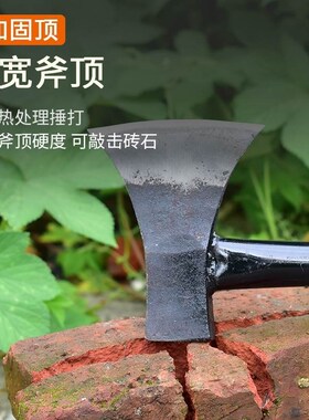 斧头劈柴神器木工斧子户外野营砍树木家用砍骨头手斧开山斧钢柄