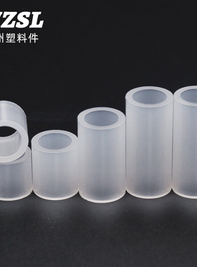 尼龙隔离柱LED间隔灯柱M3绝缘空心直通圆孔套管 圆形塑料PC板支柱