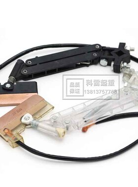 单极集电器JF150无接缝滑触线配件150A白色透明受电器高含铜碳刷