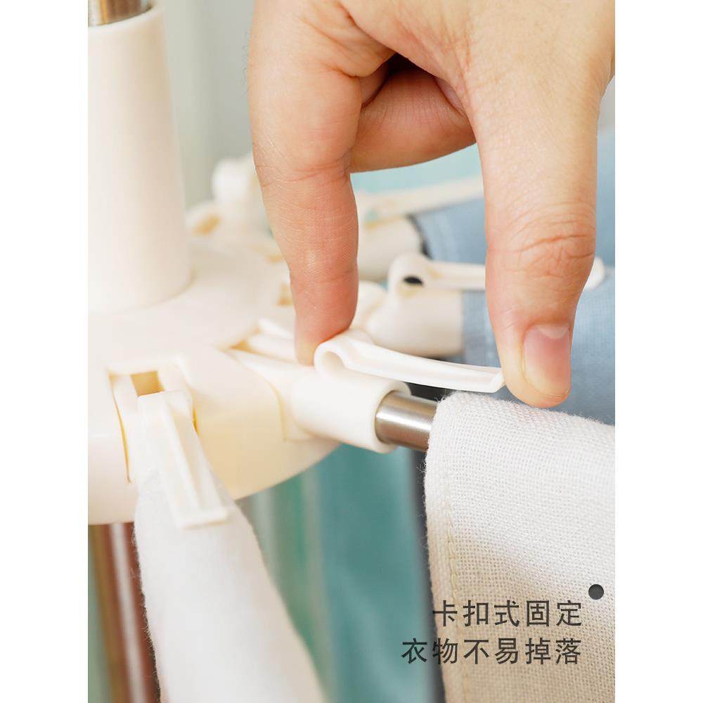 多功能婴儿衣物晾衣架，立式可折叠室内新生儿尿布毛巾架，不锈钢,淘宝优惠券,粉丝福利购,淘宝优惠卷