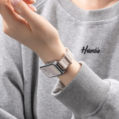 张婧仪同款适用华为手环11表带9手环11pro荣耀10运动硅胶7腕表带新款watch八九十代磁吸表链智能nfc女士配件 - 图3