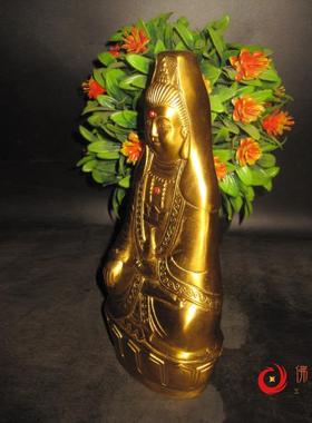 新款圣宗佛圣忠佛圣忠菩萨铜神佛像 古典人物招财装饰摆件 工艺品