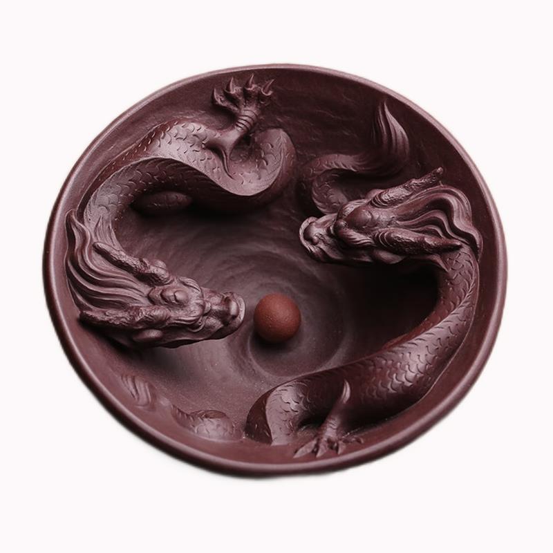 宜兴原矿紫砂主人杯茶杯双龙戏珠品茗杯名家刘凤俊纯手工功夫茶具 - 图3