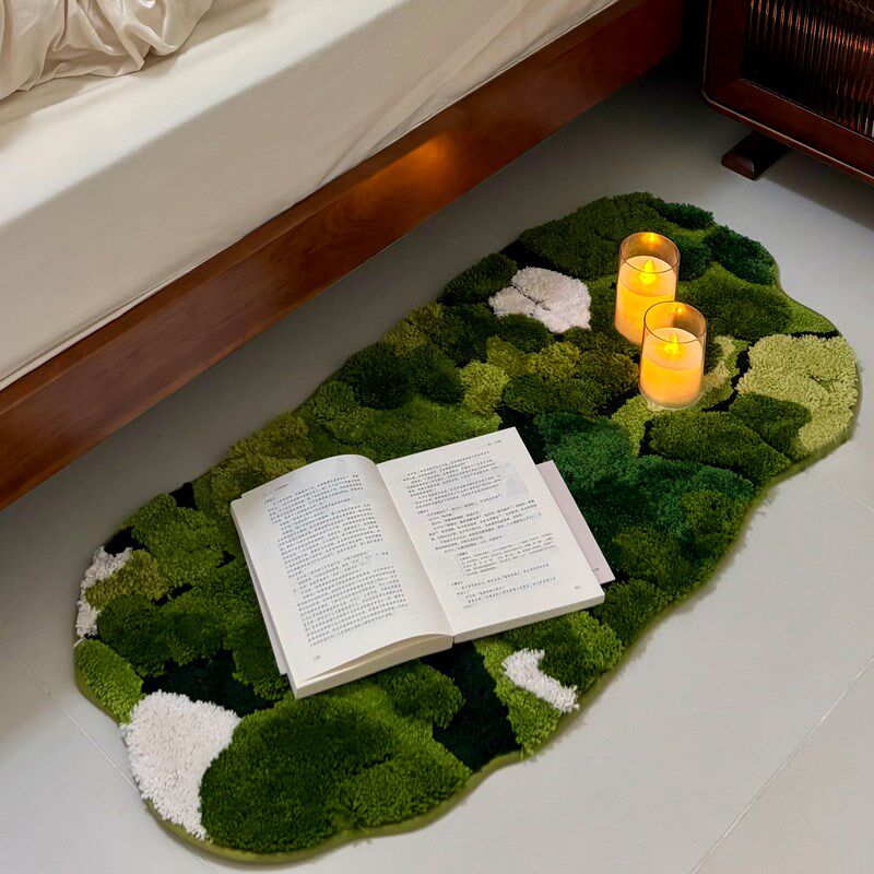 高级感苔藓床边地毯卧室儿童房加厚毛绒脚垫客厅飘窗茶几布置地垫,淘宝优惠券,粉丝福利购,淘宝优惠卷