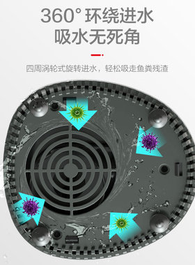 森森鱼缸水泵家用换水泵静音潜水泵底吸循环水泵小型吸便鱼池水泵
