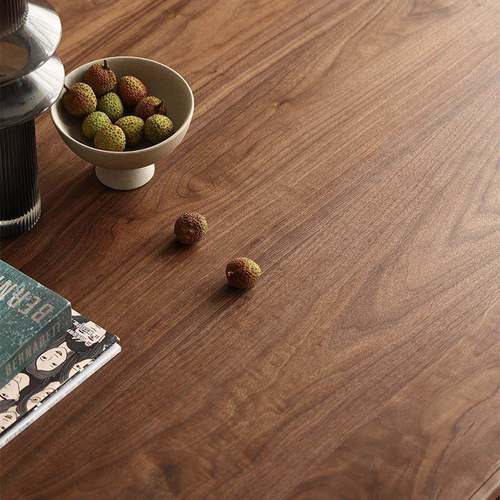 桌子方形饭全桌实木无品牌/餐桌法式餐组台复长古黑胡桃木轻餐桌 - 图1