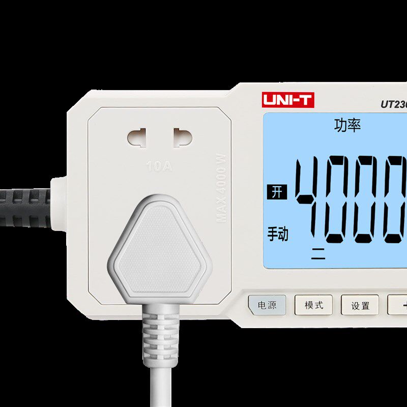 优利德UT-230E电量功率计量插座功率计10A/16A电表电度表检测计 - 图0