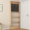 Door hole board storage rack bookshelf storage cabinet multi-layer rack ultra-thin K picture book rack solid wood wall-mounted floor-standing bookshelf