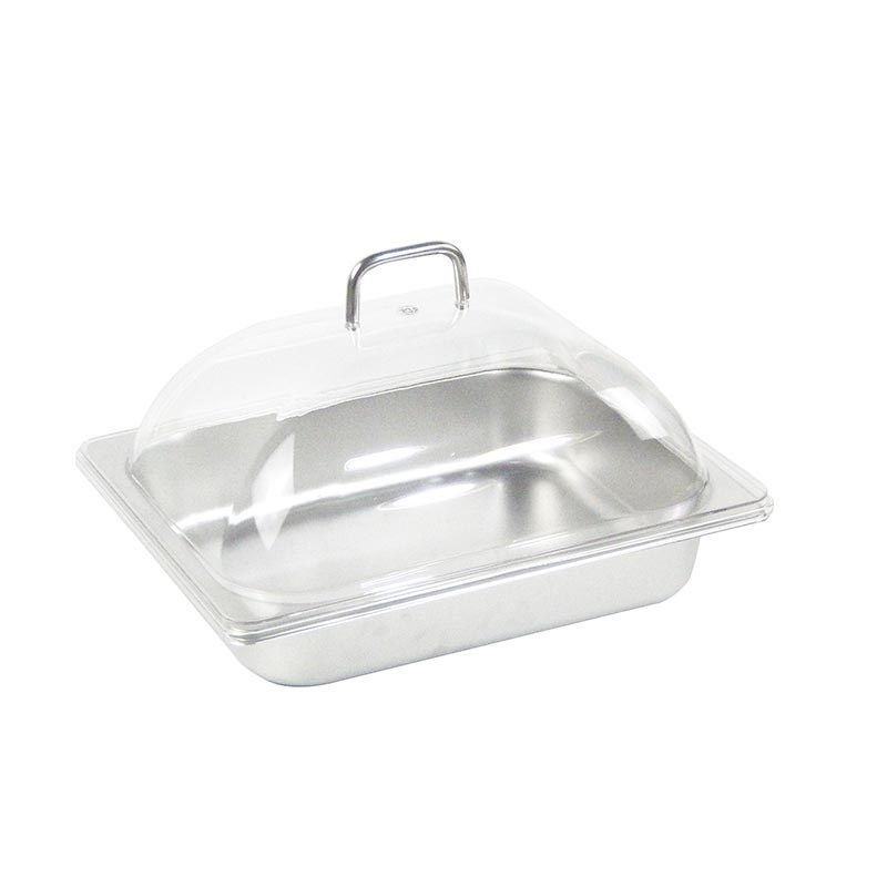 不锈钢盆盘子带盖热菜卤菜自助餐盘子带盖透明保鲜罩手提盖长方形,淘宝优惠券,粉丝福利购,淘宝优惠卷