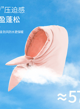 冬季帽子女护耳显脸小防风防水轻