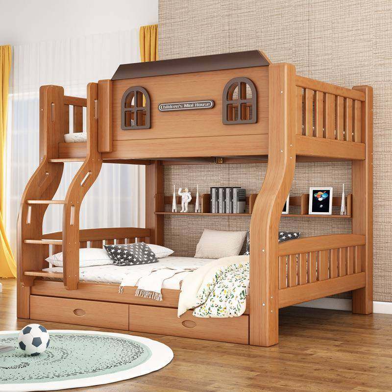 喜挚儿童双层床实木上下床成人两层床高低床子母床上下铺床母子床,淘宝优惠券,粉丝福利购,淘宝优惠卷
