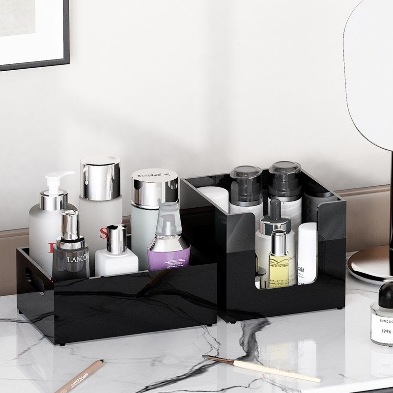 小台面洗漱台卫生间化妆品收纳盒亚克力大容量可叠加护肤品置物架,淘宝优惠券,粉丝福利购,淘宝优惠卷