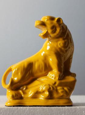 陶瓷十二生肖摆件鼠牛虎兔龙蛇马羊猴鸡狗猪工艺品家居桌面装饰品