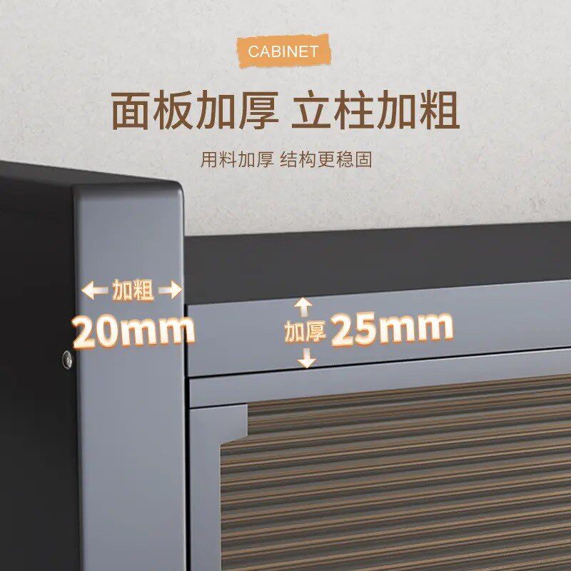 家用厨房置物架多层收纳柜子多功能碗碟餐边柜防尘橱柜落地储物柜,淘宝优惠券,粉丝福利购,淘宝优惠卷