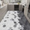 Kitchen floor mats are non-slip, oil-proof, wipeable, washable, and waterproof. Whole-storey PVC mats. New home carpet customization.