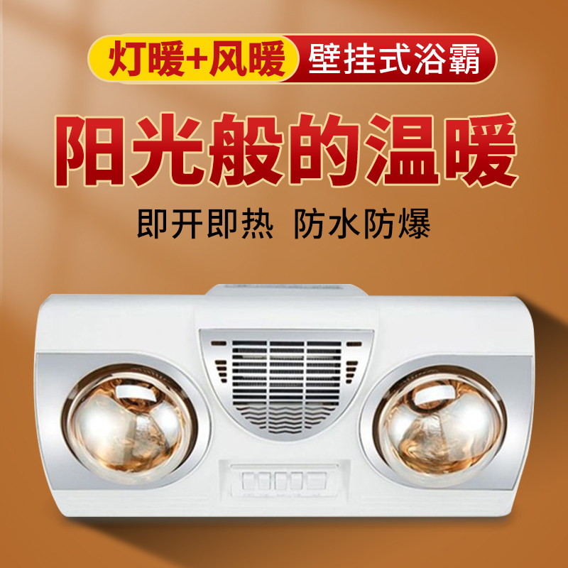 骆驼壁挂式灯暖风暖浴霸卫生间浴室暖机取暖免打孔挂墙式防水防爆,淘宝优惠券,粉丝福利购,淘宝优惠卷
