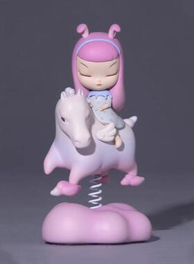 白夜童话摇摇精灵汽车内载装饰中控台摆件摇头公仔送可爱女生礼物