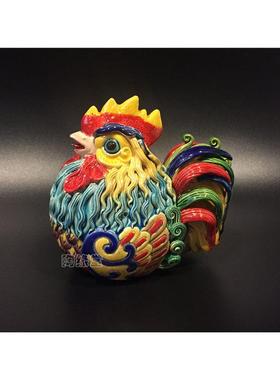 陶瓷工艺品石湾公仔动物十二生肖可爱小鸡客厅家居简约创意摆件