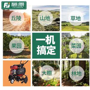 藤原耕地机四冲程汽油松土机翻地机大功率大棚锄草机翻土机微耕机