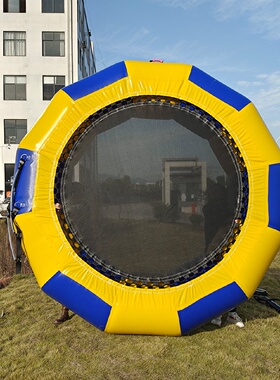 水上充气蹦床游乐场大型娱乐游艺设施浅海休闲沐光弹跳充气床