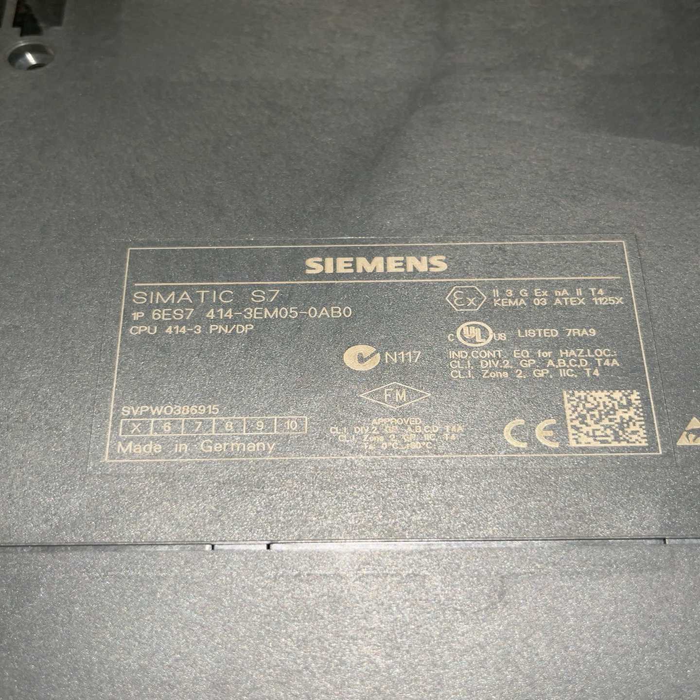 6ES7414-3EM05-0AB0西门子拆机CPU成--议价商品 - 图1