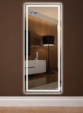 简约智能镜触摸屏带灯穿衣镜壁挂墙全身镜试衣镜服装店同款镜子