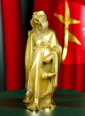 纯黄铜华佗像摆件适合送医生的礼物中医馆药店饰品桌面工艺品家用