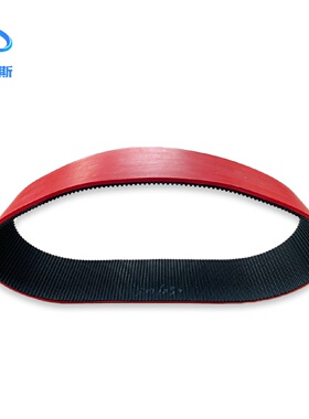 厂家直供高耐磨红胶同步带表面加红胶橡胶同步带批发