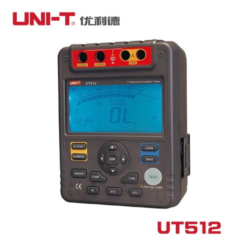 特惠优利德UT511/512/513绝缘电阻仪数字兆欧表电工绝缘摇表 - 图0