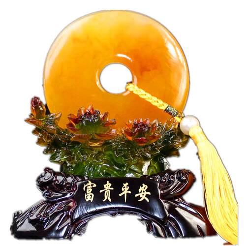 平安扣摆件玉如意摆设大号客厅玄关电视酒柜书房间工艺品乔迁礼品 - 图3