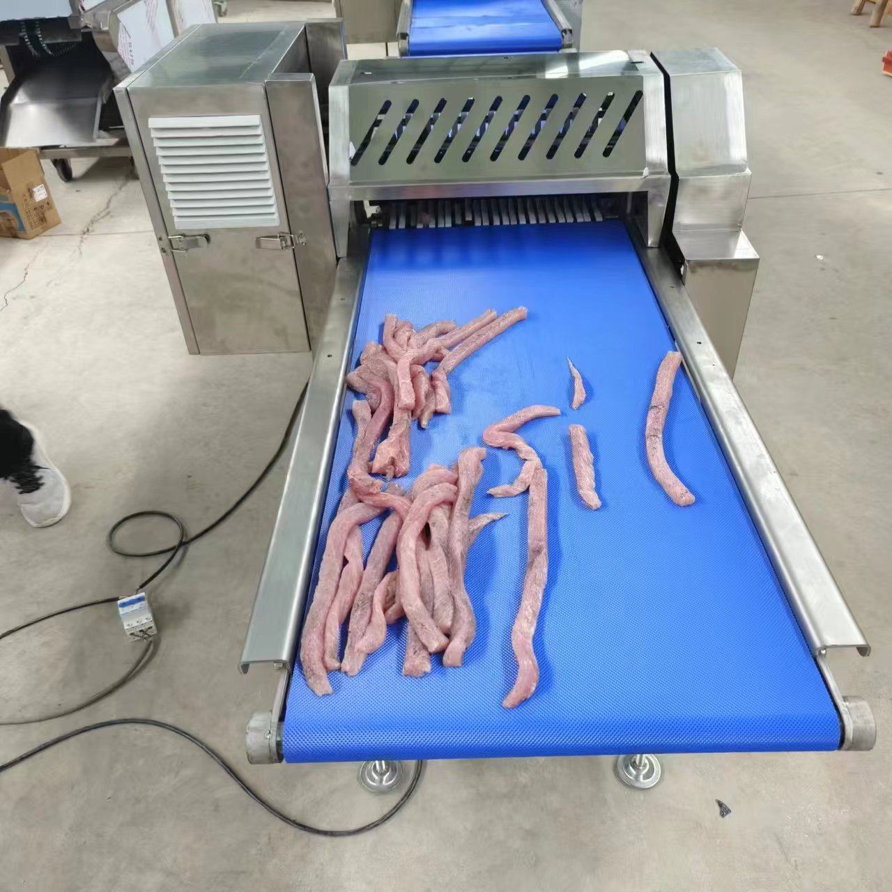 桔皮切条机 全自动鱿鱼切条机器 猪肉分条设备,淘宝优惠券,粉丝福利购,淘宝优惠卷