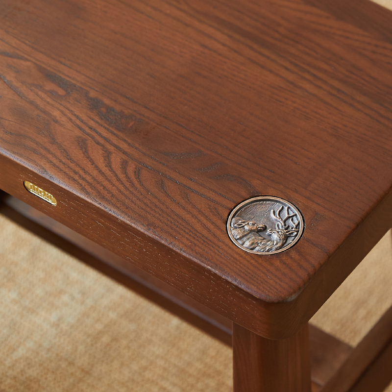 白蜡木全实木穿鞋凳进门凳茶几凳子客厅小板凳脚踩凳卧室家用独凳 - 图3