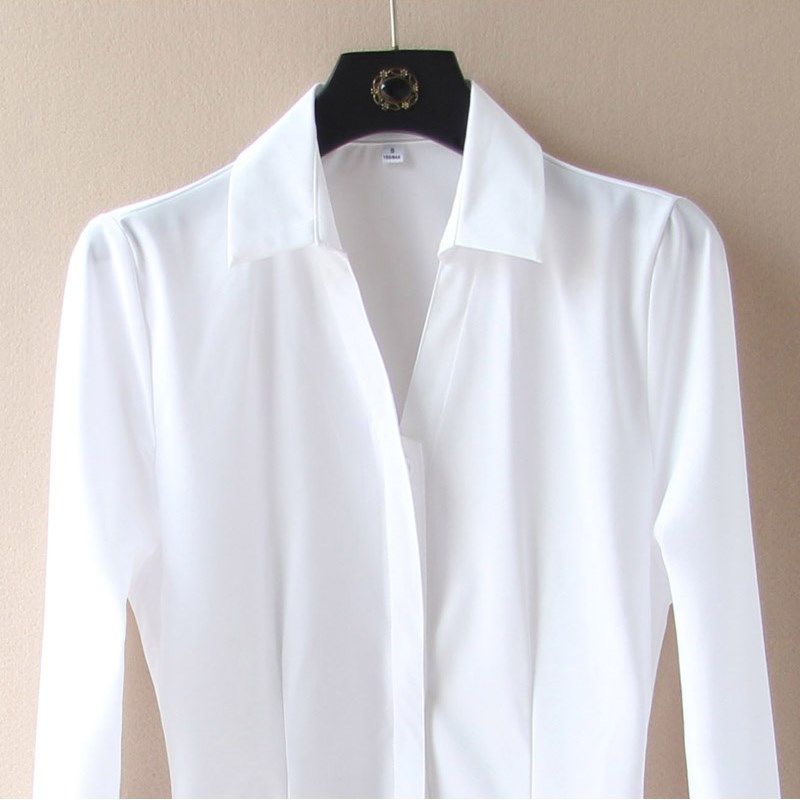 抗皱易打理职业连体衬衫女白衬衣工作服正装长袖寸衫女春秋装工衣,淘宝优惠券,粉丝福利购,淘宝优惠卷