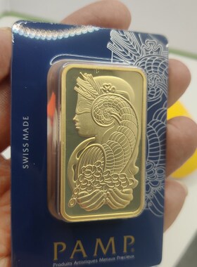 实重1盎司/e100克/50克  1:1复刻仿真金条 纯铜镀金 金属工艺品