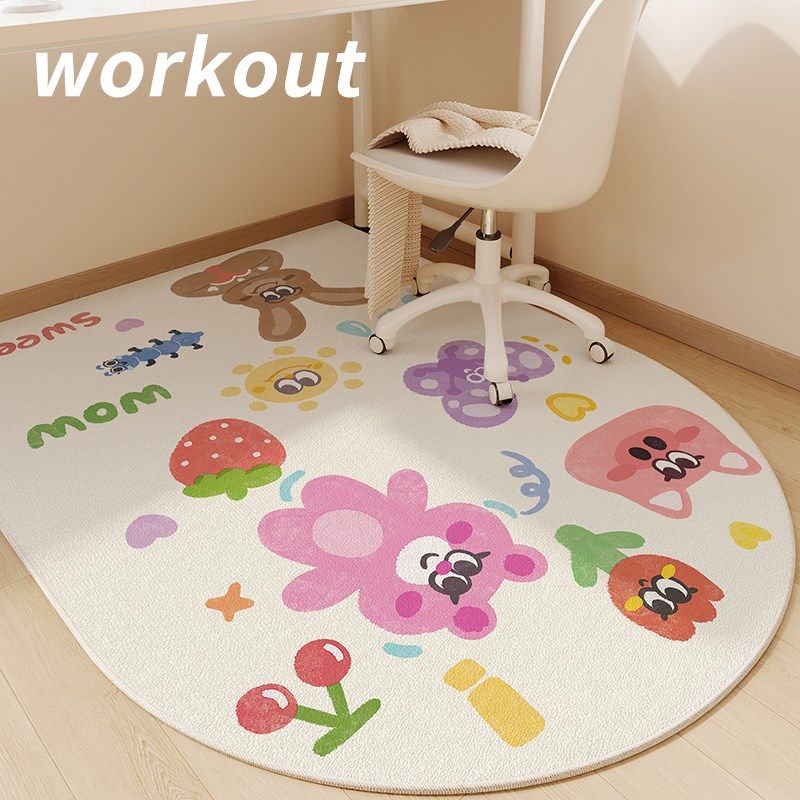 免打理儿童房学生转椅垫卡通地垫学习椅地毯电脑阅读区转椅防滑垫,淘宝优惠券,粉丝福利购,淘宝优惠卷