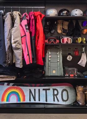 【滑雪板】服装店实体店摆设摄影直播等装饰一米五枫木可来图定制