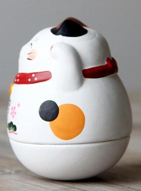 Zakka可爱幸运杯子陶瓷装饰品生日假期幸运猫礼物实用创意礼物