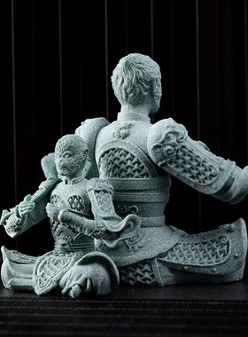 齐天大圣孙悟空斗战神佛猴子桌面小茶宠装饰假山盆景鱼缸造景