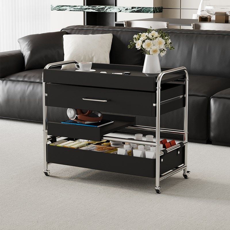 威展实木边几现代风家用沙发边几客厅推车小茶几,淘宝优惠券,粉丝福利购,淘宝优惠卷