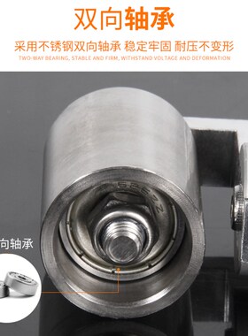 贴墙纸壁纸平压轮工具不锈钢滚轮接缝施工专用浅纹路压辊带双轴承