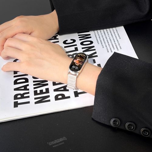 【张婧仪同款】适用小米手环10磁吸表带9腕带硅胶8NFC版红米手表Watch6新款智能5运动硅胶redmi女生官方男4 - 图0